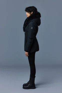 ADALI Down coat with sheepskin Signature Mackage Collar