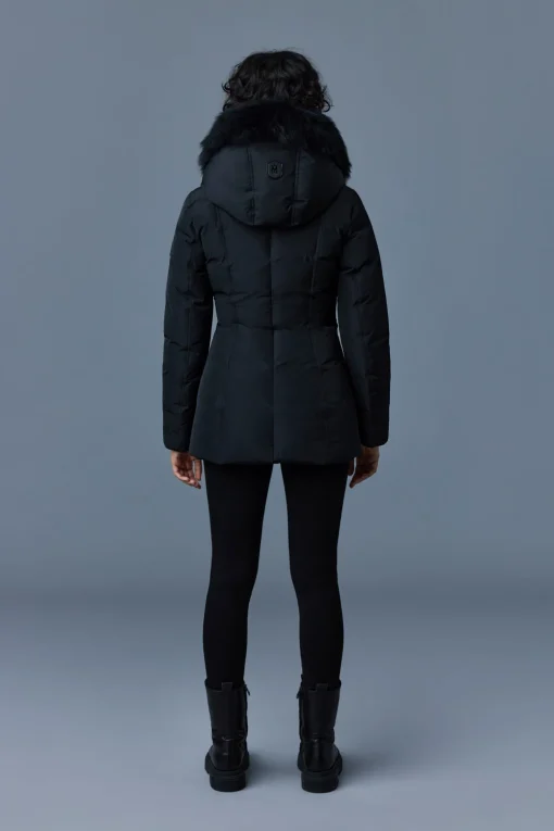 ADALI Down coat with sheepskin Signature Mackage Collar