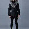 ADALI Down coat with silver fox fur Signature Mackage Collar
