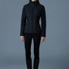 ALMA Smocked detail light down jacket
