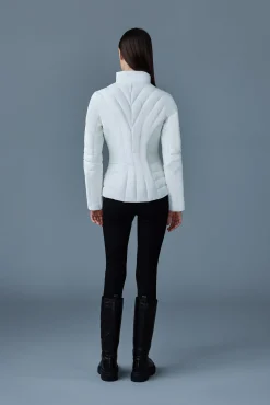 ALMA Smocked detail light down jacket