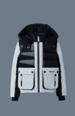 ANDRE Mixed-media down ski jacket for kids (8-14 years)