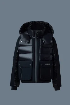 ANDRE Mixed-media down ski jacket for kids (8-14 years)