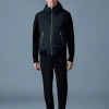ANDREW Mixed-media light down jacket