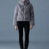 ANIK Brushed faux-fur down jacket