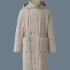 ASHER Light down vertical quilted coat