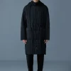 ASHER Light down vertical quilted coat