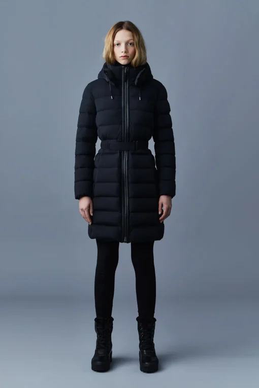 ASHLEY stretch light down with removable hood
