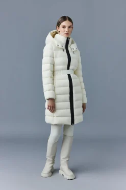 ASHLEY stretch light down with removable hood