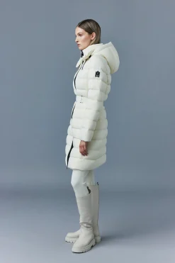 ASHLEY stretch light down with removable hood