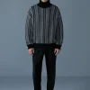 ASTOR-CK Jacquard chain-knit wool sweater