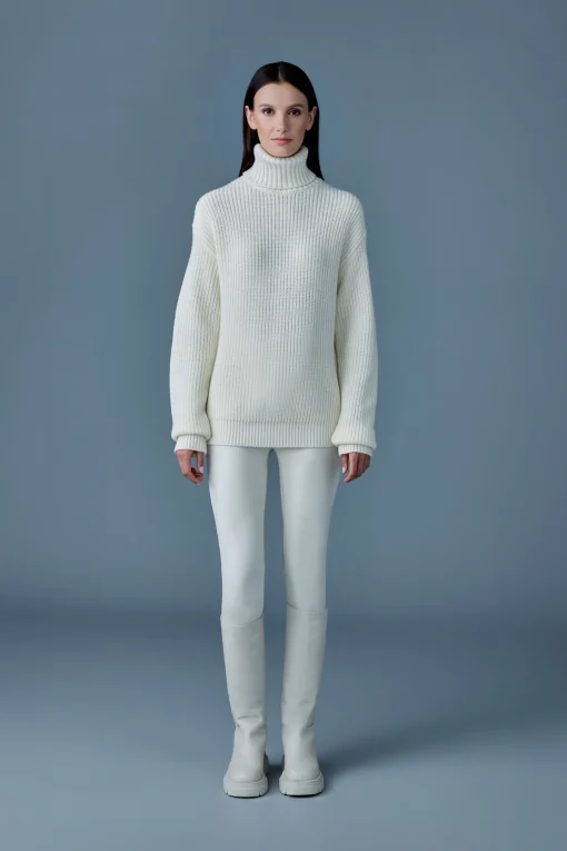ASTOR-WM Rib Knit merino wool sweater