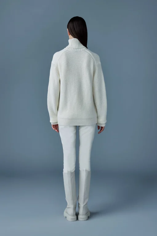 ASTOR-WM Rib Knit merino wool sweater