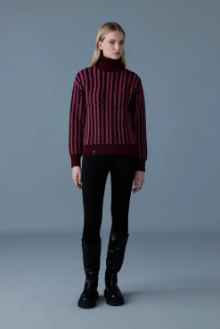 ASTOR-WMCK Jacquard chain-knit wool sweater