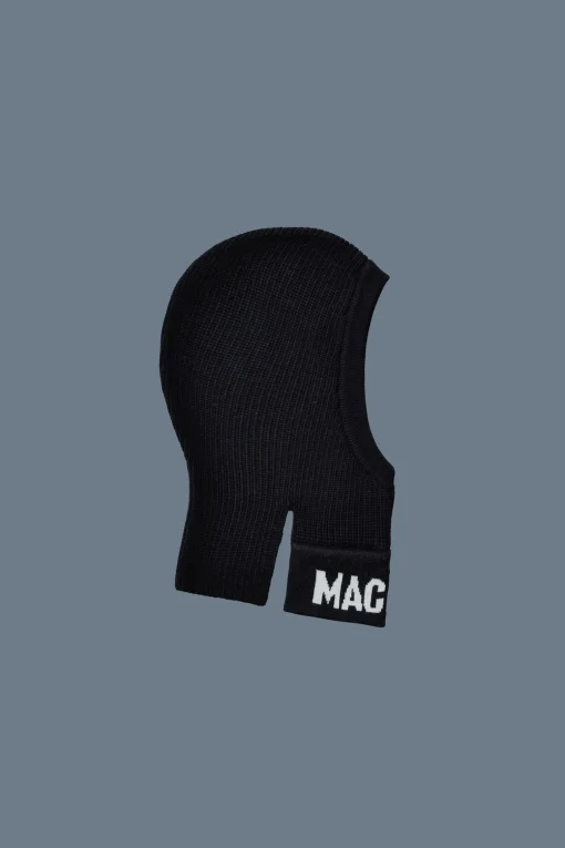 AURORA Knit merino blend logo balaclava