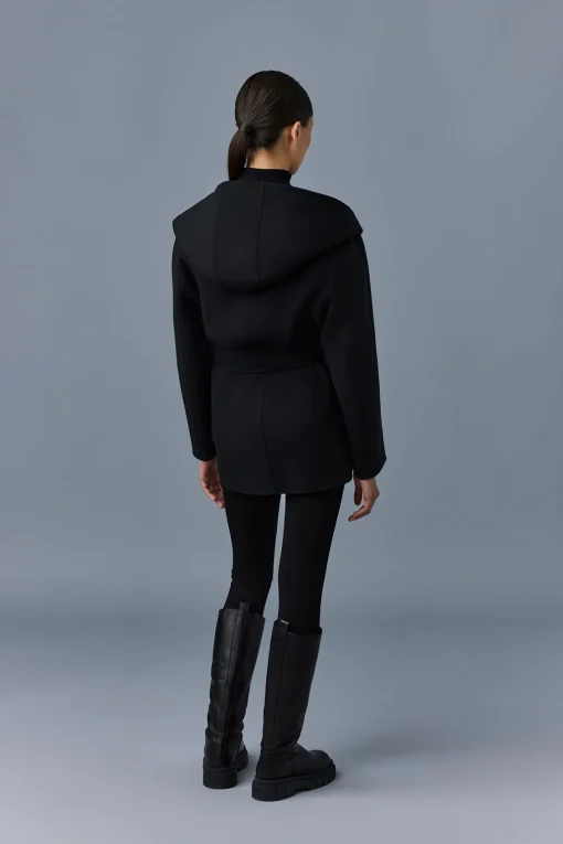 AZRA Double-face wool wrap coat