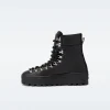 BAIN-M Leather mid-calf lace-up boots