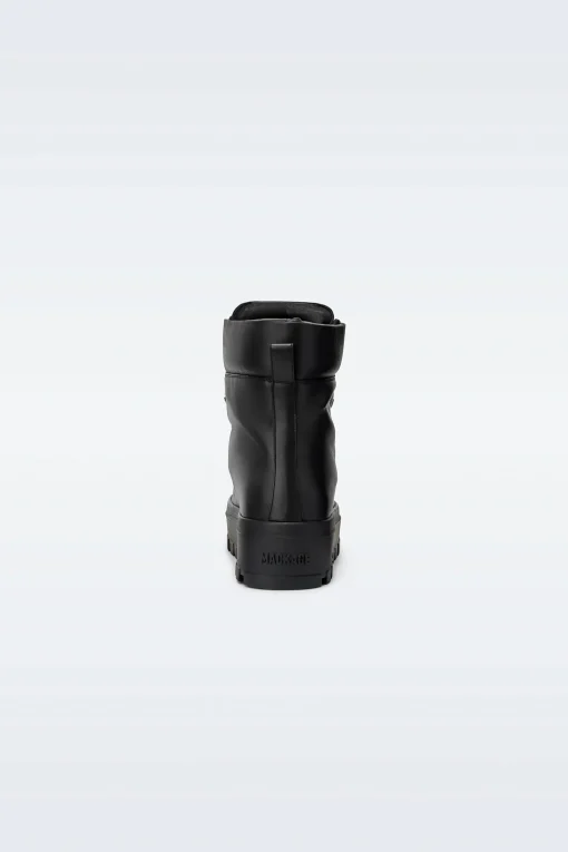 BAIN-M Leather mid-calf lace-up boots