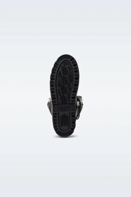 BAIN-M Leather mid-calf lace-up boots