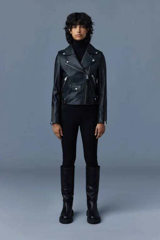 BAYA (R) Leather biker jacket