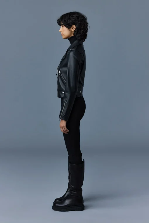 BAYA (R) Leather biker jacket