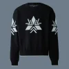 BENTLEY-SF Jacquard snowflake knit sweater