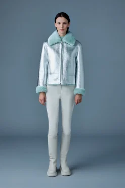 BETTY 2-in-1 reversible leather shearling jacket