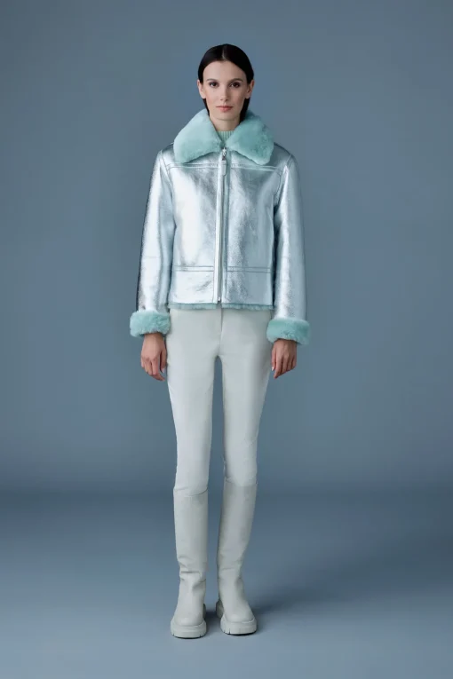BETTY 2-in-1 reversible leather shearling jacket