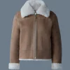 BETTY 2-in-1 reversible leather shearling jacket