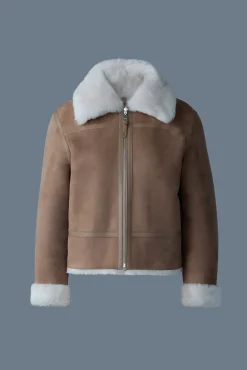 BETTY 2-in-1 reversible leather shearling jacket