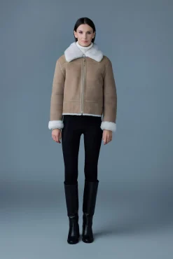 BETTY 2-in-1 reversible leather shearling jacket