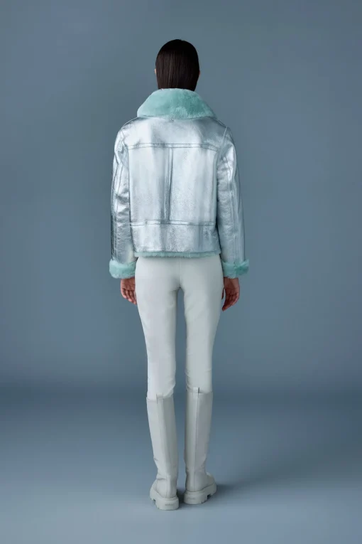 BETTY 2-in-1 reversible leather shearling jacket