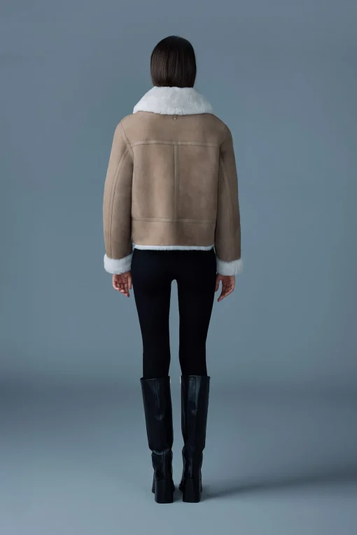 BETTY 2-in-1 reversible leather shearling jacket