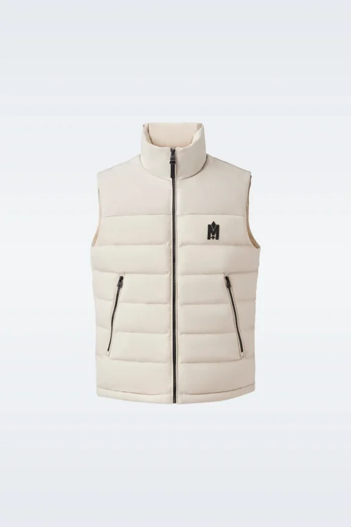 BOBBIE Agile-360 stretch light down vest with stand collar