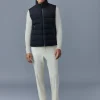 BOBBIE-CITY Agile-360 stretch light down vest with stand collar