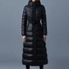 CALINA Lustrous down maxi coat