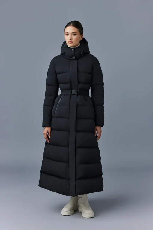 CALINA-CITY Stretch down maxi coat