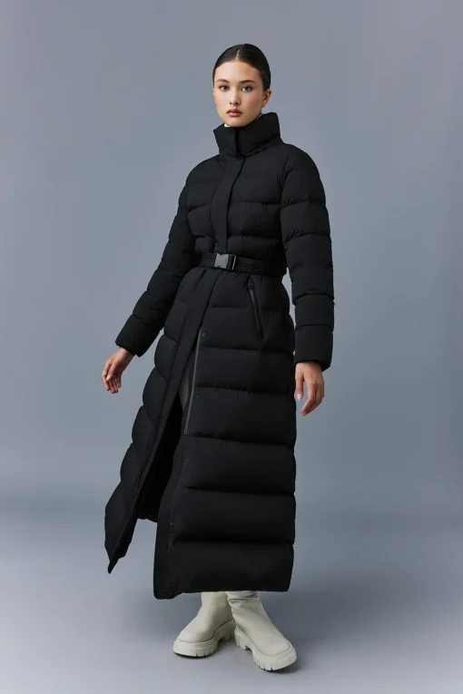 CALINA-CITY Stretch down maxi coat