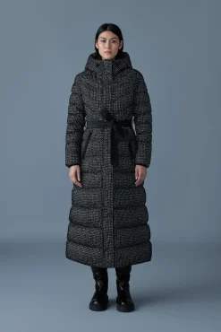 CALINA-FLP Flocked down maxi coat