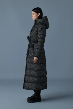 CALINA-FLP Flocked down maxi coat