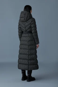 CALINA-FLP Flocked down maxi coat
