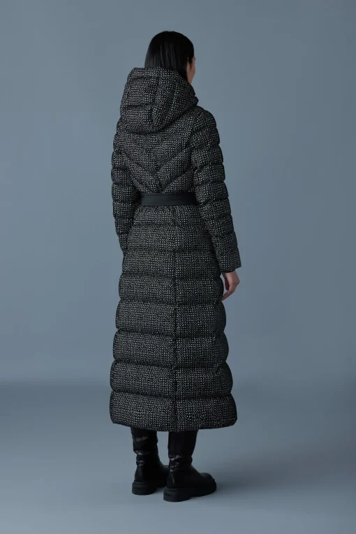 CALINA-FLP Flocked down maxi coat