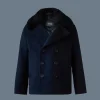 CAMDEN Wool Peacoat with shearling collar for kids (8-14 years)