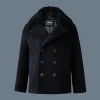 CAMDEN-T Wool Peacoat with shearling collar for toddlers (2-6 years)