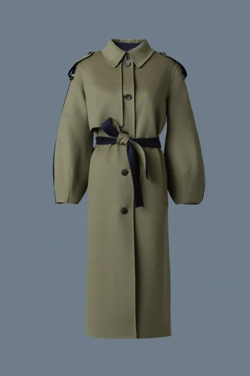 CEYLA Double-Face Wool Coat with Sash Belt