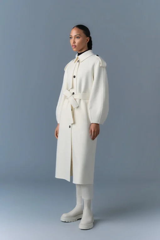 CEYLA Double-Face Wool Coat with Sash Belt