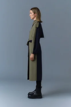 CEYLA Double-Face Wool Coat with Sash Belt
