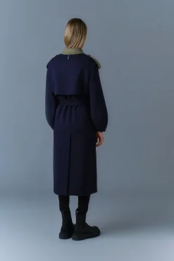 CEYLA Double-Face Wool Coat with Sash Belt