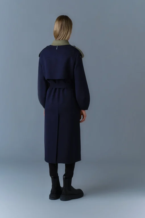 CEYLA Double-Face Wool Coat with Sash Belt
