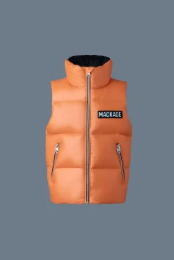 CHARLEE Lustrous light down puffer vest for kids (8-14 years)